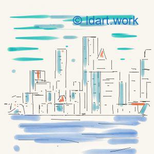 Citywalks - Promenades en ville | Boston, Chicago, NYC 2 Digital sketches