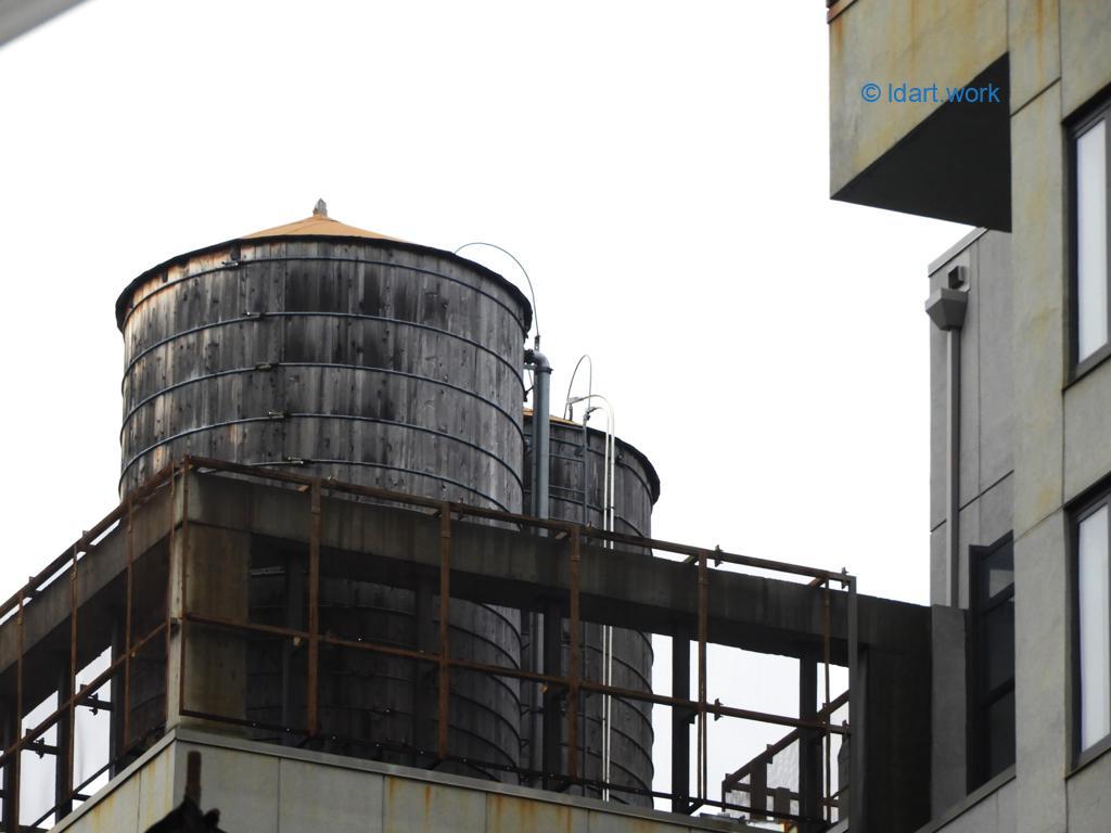 two of NYC water tanks