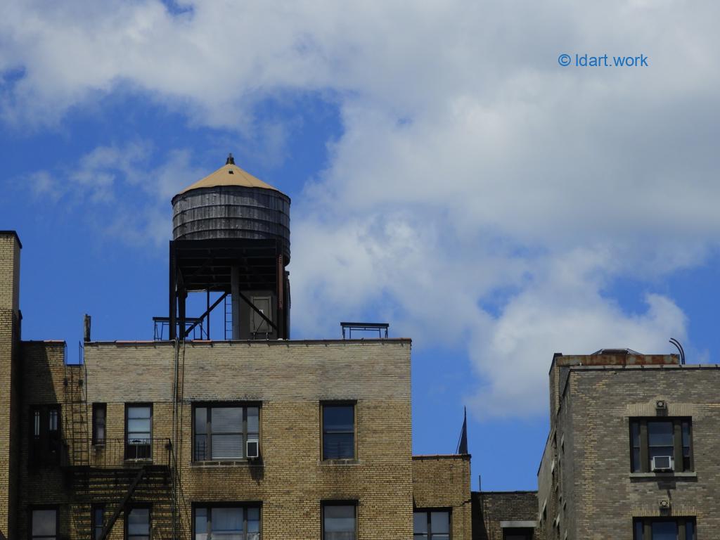 One of NYC water tanks