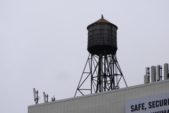 one of the NYC water tanks