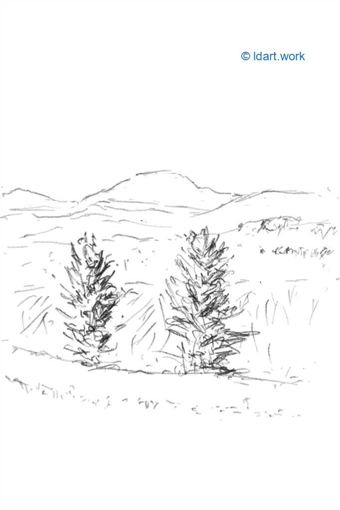 Dessiner une montagne